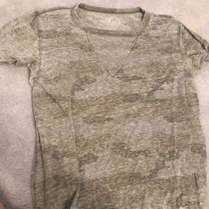American Eagle Buttery Soft Camo Tee with Cut Out